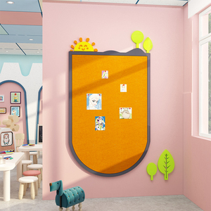 画室布置美术教室毛毡板墙贴作品展示栏幼儿园环创墙面装饰培训班