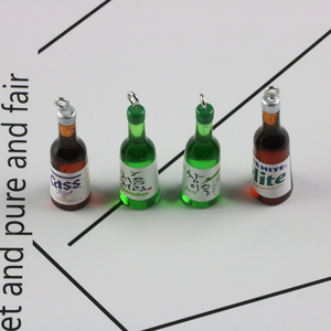 DIY饰品配件 树脂新款韩国啤酒瓶饮料瓶烧酒瓶自制耳环钥匙扣挂件