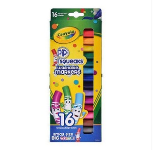美国Crayola绘儿乐16色可水洗马克笔短杆水彩笔58-8703