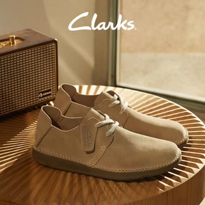 Clarks其乐一脚蹬男鞋真皮软底潮鞋春夏透气舒适低帮休闲鞋男皮鞋