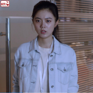 少年派2林妙妙同款衣服赵今麦牛仔长袖短外套女2022新款纯色百搭