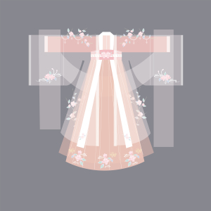 筱柒肆 花朝意汉服原创女对襟齐胸襦裙刺绣设计正版6米摆夏季新款
