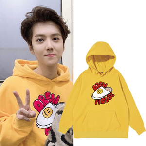 fog fear of god 满印字母印花鹿晗同款套头男女宽松卫衣连帽衫潮