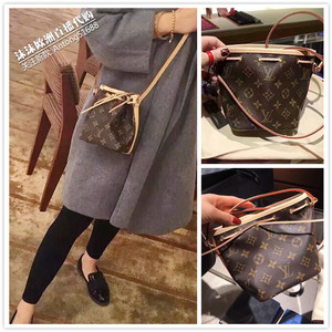 沫沫直播代购lv路易威登女包nano noe迷你水桶包单肩斜挎包m41346