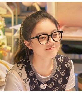 林妙妙同款眼镜赵今麦复古黑色素颜近视眼镜框女镜架男大脸防蓝光