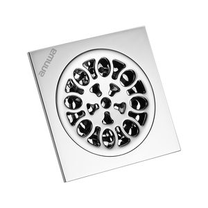 annwa安华卫生间浴室阳台弹簧式黄铜镀铬地漏ndl50t620