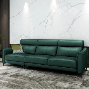 舒丽雅真皮沙发北欧轻奢头层牛皮小户型1 3人位客厅绿野仙踪2005