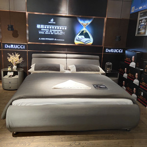 慕思布艺床一帆风顺双人床主卧婚床软包意式轻奢