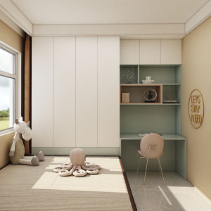 飞美家具现代简约榻榻米床组合衣柜一体全屋定制整体多功能卧室房