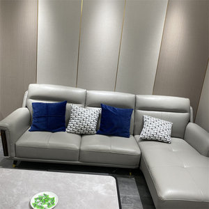 欧派轻奢真皮沙发头层牛皮现代简约客厅小户型意式皮沙发家具组合