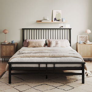 丛良欧式铁艺床简约现代铁床双人床家用单人铁架床加固宿舍床