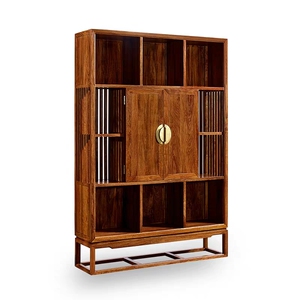 柏森传承刺猬紫檀新中式红木书房家具l2506m书柜中柜
