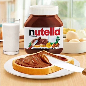Nutella能多益榛果可可酱750g榛子巧克力酱营养面包伴侣榛子酱