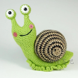 蜗牛钩针图解玩偶饰品钩织毛线编织手工diy中文图片教程新款推荐