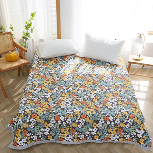 牛奶棉床盖四季通用新款高端家用铺床可机洗卡通全棉双面防滑床单