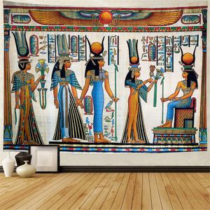 复古埃及背景布ins挂布卧室床头壁毯墙布墙面布置房间装饰挂毯