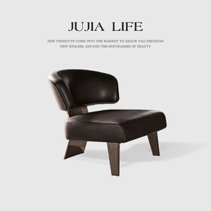 北欧单人沙发椅极简休闲椅客厅单人老虎椅懒人椅创意设计师款躺椅