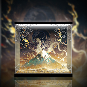 罗鹏 原创作品 御龙眠 渊 gk成品 专用 亚克力 高透 可带灯展示盒