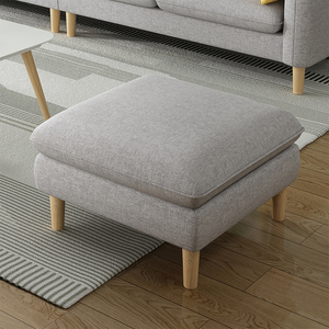 北欧布艺沙发脚踏凳办公室换衣间脚凳沙发放腿脚搁脚凳定制换鞋凳