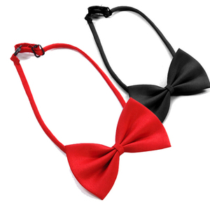 学位学士服配件男士女毕业礼服黑色红色领结免打结领带蝴蝶结演出