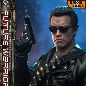 present toys pt-sp39 1/6 未来战士t800 可动兵人偶模型手办接单