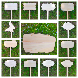 学校幼儿园种植牌diy空白手绘板涂鸦板花草提示牌植物标签插地牌