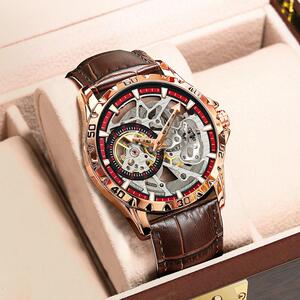 专柜正品格伦glenaw手表镂空8859g全自动机械表