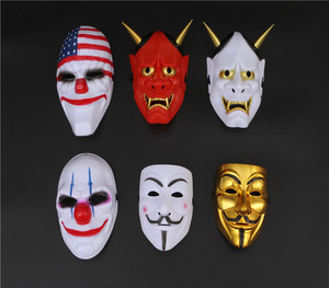 面具男恐怖般若面具网红鬼首面具快手抖音兰陵王万圣节班若面具