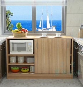 碗柜厨柜子厨房储物柜橱柜置物架边柜小实木家用厨房橱柜收纳户.