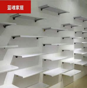 车库储藏间墙上货架成人鞋店鞋托货架陈列架服装展示架 单a柱2米.
