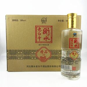 正宗衡水老白干精品580白酒580ml*8瓶38度整箱口粮酒