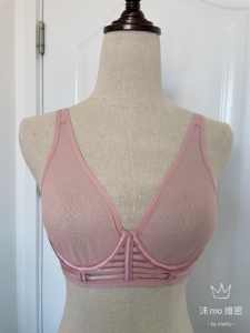 维多利亚的秘密 粉色 网纱 四分之三罩杯 亲肤 34b 文胸