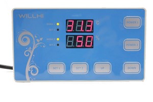 电子式温湿度控制器,温度+湿度控制,孵化温控器，WILLHI牌WH1424