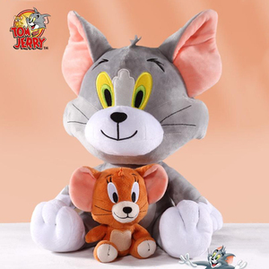 正版猫和老鼠毛绒玩具可爱汤姆猫杰瑞鼠公仔安抚玩偶儿童生日礼物