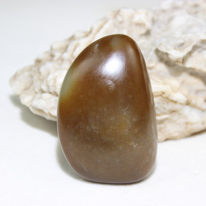 新疆和田玉籽料原料67克红糖籽玉毛料玉龙河玉石糖沁把件包邮