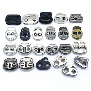 金属猪鼻扣双孔吊钟收紧扣弹簧扣松紧调节扣定绳扣穿绳腰扣卡扣