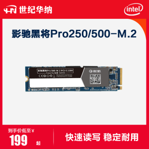 影驰黑将pro 250g m.2 nvme/500g ssd m2台式笔记本电脑固态硬盘