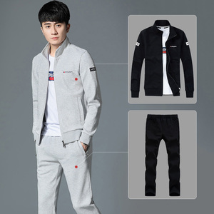 三件套秋季运动套装男春秋运动服秋运动服装男士休闲套装男运动装