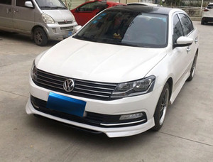 15-17款大众朗逸改装塑料材质小包围 朗逸前唇侧裙后扰流包围改装