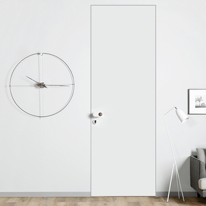 极简隐形门窄边无框门卧室门室内衣帽间隐藏门暗门定制涂料铝木门