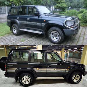 95-96款陆地巡洋舰fj80彩条 沙漠王子lc80拉花 丰田4500车贴贴花