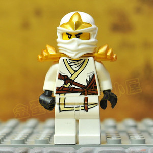 lego njo031 赞 肩甲版 zane zx 白忍者 幻影忍者 乐高 人仔