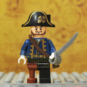 meimei19860819淘宝lego乐高加勒比海盗4181 人仔poc003 巴博萨船长