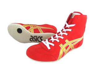 日本代购 asics亚瑟士 摔跤鞋 ex-eo 日本製 twr-900 red x gold