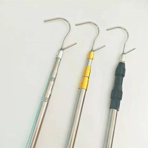 夏季不锈钢高栏货车钩封篷布加厚伸缩杆高空架线杆挑线加长支架杆