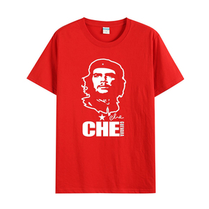 声色生活淘宝切格瓦拉 绿色半袖纯棉t恤宽松休闲圆领短袖男汗衫文化