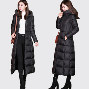 女装 女式羽绒服 毛领羽绒服 金羽杰女士中长款