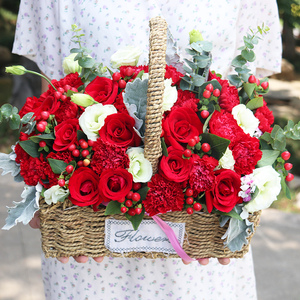 杭州手提开业小花篮鲜花速递同城南昌景德镇萍乡九江上门配送花店