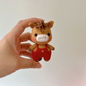 手工毛线编织成品玩偶十二生肖动物马钥匙扣车挂包包挂件闺蜜礼物