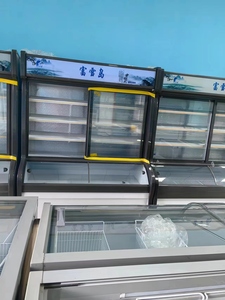 新款豪华点菜柜1.6米双机铜管富雪岛保鲜柜商用展示柜冷藏冷冻柜